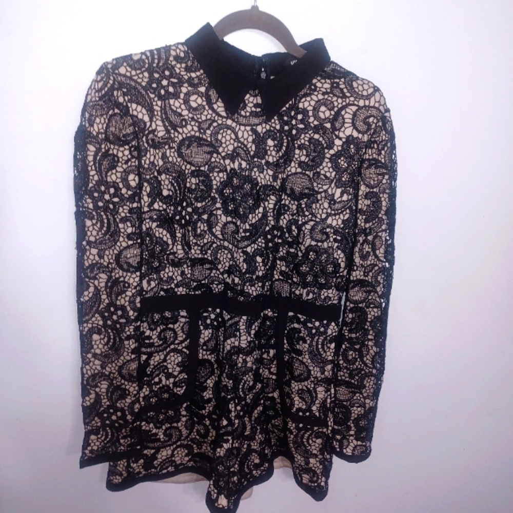 Elegant 1 Piece - Long Sleeve/ Shorts Romper- W Sz 14